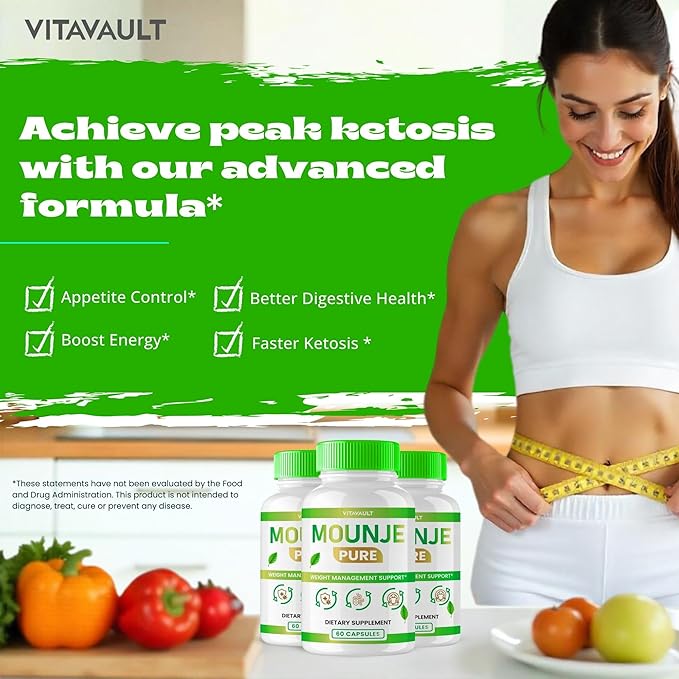 Mounje Pure Keto Capsules Mounje Pure Advanced Formula Pills - Maximum Strength Mounje Pure All Natural Keto Pills MounjePure Capsules Mounje Pure Official Formula Pills Reviews (2 Pack)