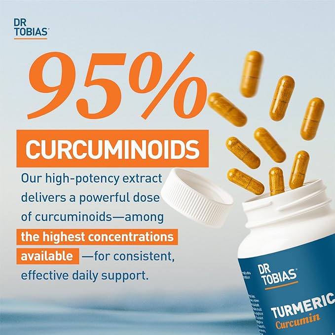 Dr. Tobias L‑Lysine 500 mg Tablets + Turmeric Curcumin 1500 mg with BioPerine (120 Vegan Capsules) – Essential Amino Acid Support Plus Extra Strength Joint Immune &amp Vitality Formula