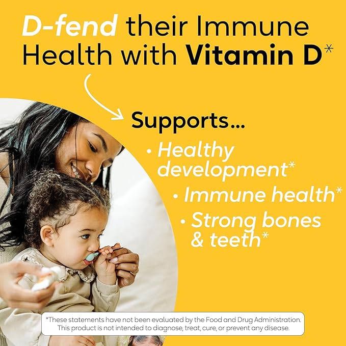BioGaia Immune Active Baby Probiotic Drops + Vitamin D | for Babies &amp Toddlers 0-36 Months | Supports Digestive &amp Immune Health | Allergen Dairy Soy &amp Gluten Free | 50 Day Supply