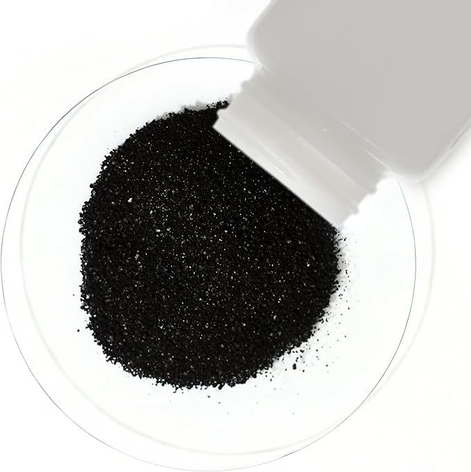 Activated Charcoal [C] 100% ACS Grade Fine Powder 8 Oz in Two Space-Saver Bottles