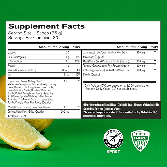 BARE PERFORMANCE NUTRITION BPN Creatine Monohydrate &amp Strong Greens Bundle