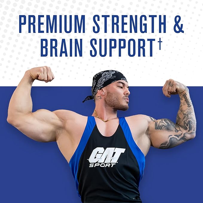 GAT SPORT Pro Creatine Capsules Strengh Wellness Brain Health Enhanced Absorption 5 Grams 180 Veggie Capsules