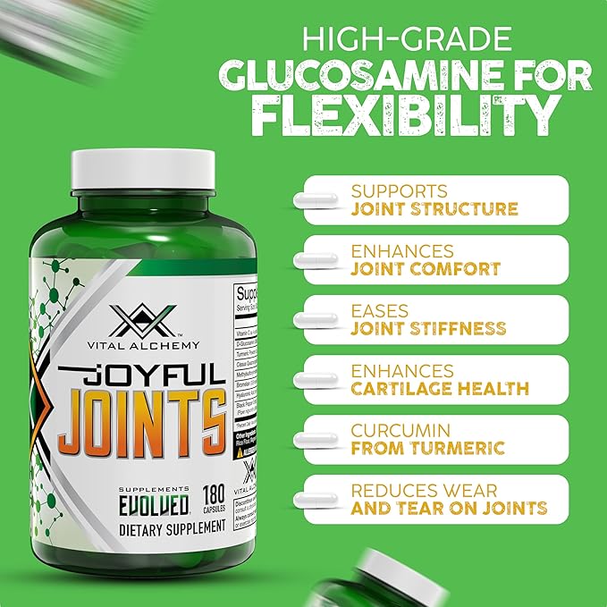 Vital Alchemy Joyful Joints Support Supplement for Women &amp Men