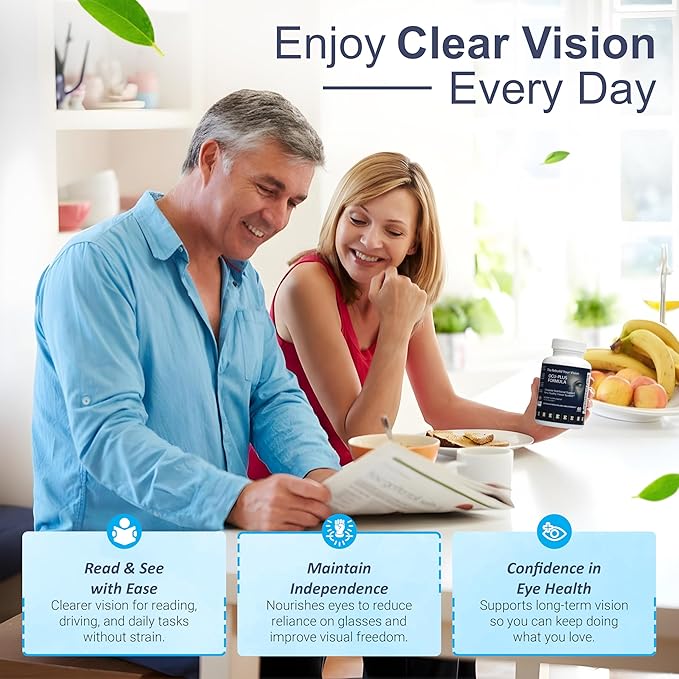 Ocu-Plus Formula – Eye Health Supplement with Lutein &amp Zeaxanthin – Supports Visual Clarity Night Vision &amp Macular Health – with Bilberry Ginkgo Biloba &amp NAC – 60 Capsules