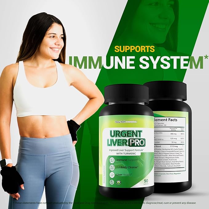 Urgent Liver Pro - Our Best Liver Health Liver Support Supplement - Natural Liver Support for Women - Herbal Liver Support Supplement for Men - Liver Health Supplement - Herbal Liver Health Formula