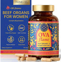 Beef Organ Supplement for Women - 100% Grass Fed Pasture Raised in New Zealand - 120 Caps - Hormone Balance Energy &amp Mood - Grass Fed Beef Liver Kidney Heart Ovary Spleen &amp 5 Bioactivato