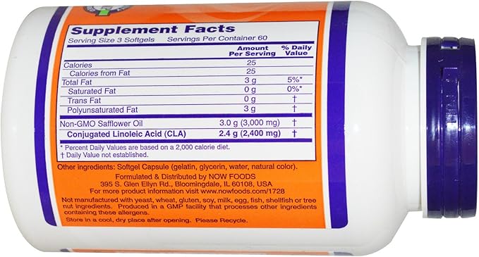 NOW Foods - Cla 800Mg 180 Sgels (Pack of 2)