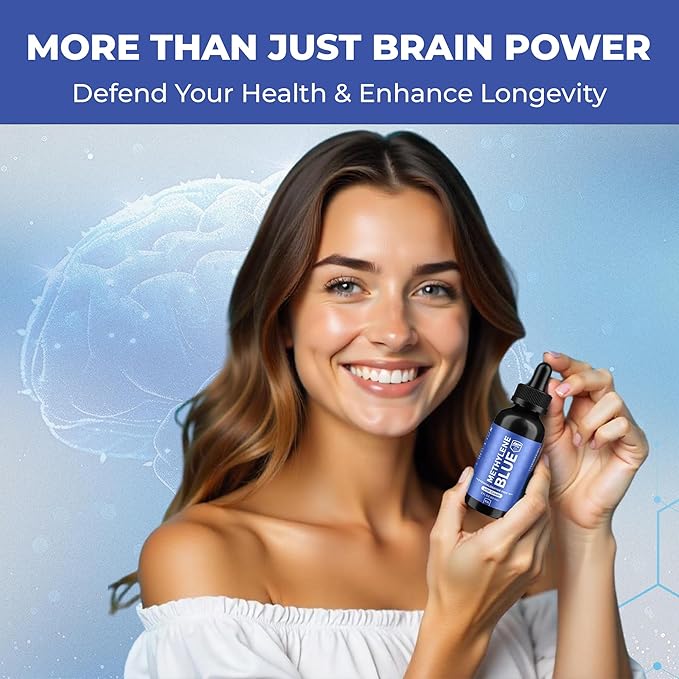 Methylene Blue Drops 2oz 1% USP (Pharmaceutical Grade) - Enhance Focus &amp Vitality Naturally