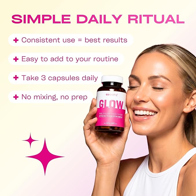 GOBIOTIX Hair Skin and Nails Multivitamin for Women - 10000mcg Biotin Hyaluronic Acid &amp MSM - 28 Vitamins with Folate &amp Iron - Hair Growth Nail Growth - 90 Capsules