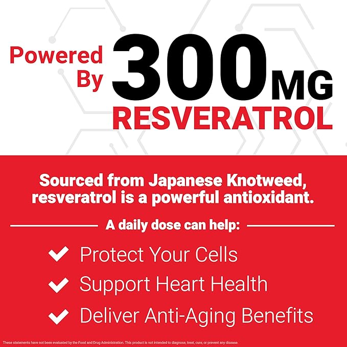 Force Factor Resveratrol Longevity &amp Anti-Aging Trans-Resveratrol with Grape Seed Extract Quercetin &amp Vitamin C Anti-Aging Supplement for Cellular Health &amp Heart Health Mixed Berry 60