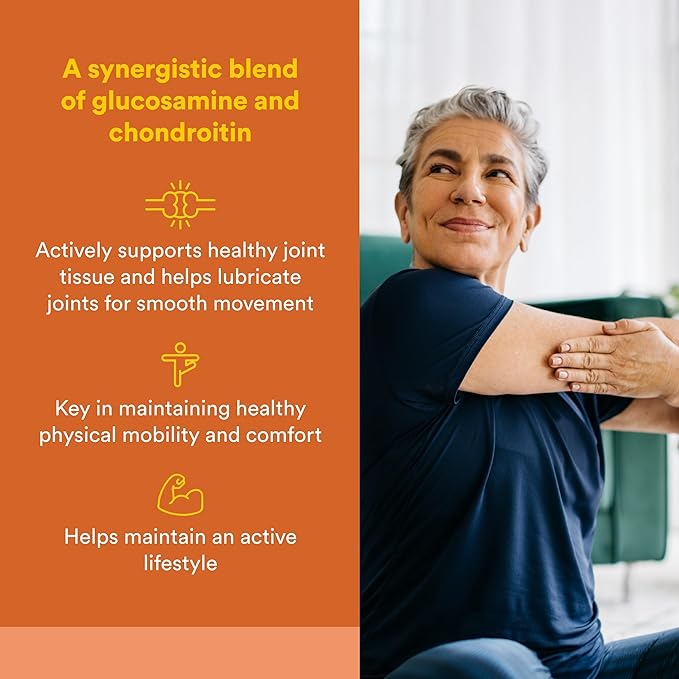 Natural Factors Glucosamine &amp Chondroitin Supports Healthy Joints and Connective Tissue 120 Capsules