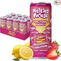 Melting Forest Mushroom Energy Drink L-Theanine Cordyceps &amp Lion's Mane 150mg of Caffeine Energy &amp Focus Cognitive Function &amp Mental Clarity Strawberry Lemonade (12 Pack)