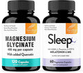 Sandhu's Magnesium Glycinate with Quercetin &amp Sleep Support Capsules | Supports Quality &amp Restful Sleep | for Men &amp Women