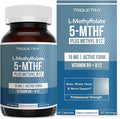 L Methyl Folate 15mg Plus Methyl B12 Cofactor – High Potency Active 5-MTHF Form - Supports Mood Methylation Cognition – Bioactive Forms of Vitamin B9 &amp B12 (60 Capsules – 60 Servings)