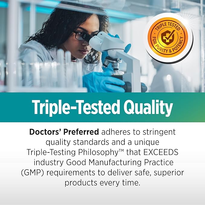 DOCTORS' PREFERRED Clinical-Grade OcuGold Eye Vitamins with Lutein and Zeaxanthin for Macula &amp Retina Health Digital Eye Strain Eye Fatigue and Visual Performance - 30 Vegan Capsules
