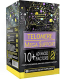 ACTIF Telomere Mega Support with 10+ Factors Non-GMO Telomerase and DNA Supplement for Energy Memory and Anti-Aging Made in USA 60 Count