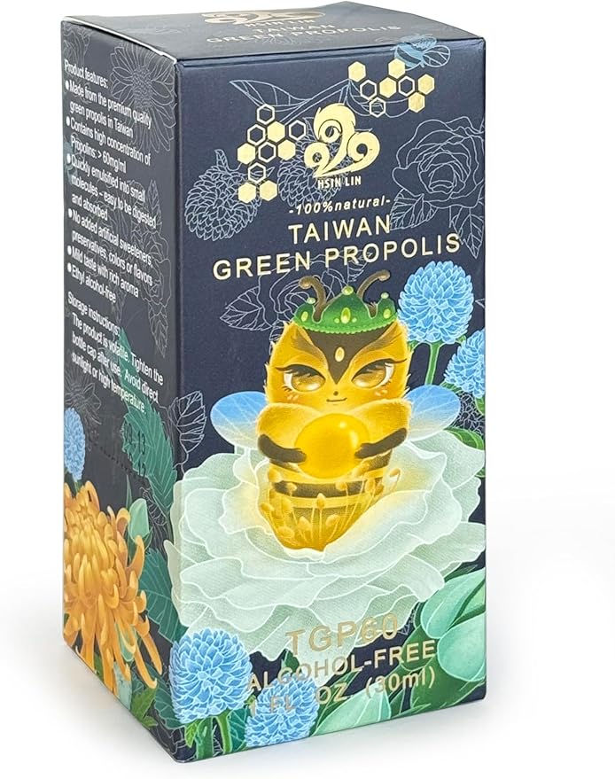 Taiwan Green Propolis High Concentration Propolin &gt 60mg/ml Nutrient-Rich Antioxidant