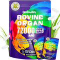 Beef Organ Supplement for Women - 100% Grass Fed Beef Organs with Bovine Liver Ovary Uterus Kidney Heart &amp Fallopian Tubes - PMS Menopause &amp Energy Immune &amp Mood Support 120 Count