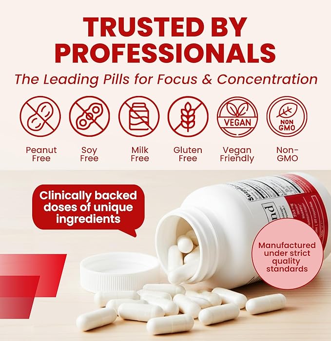 Vyvamind Cognitive Stimulant &amp Focus Aid Nootropic for Enhanced Concentration &amp Mental Clarity Brain Support with Caffeine L-Theanine Fast-Acting Productivity Boost 60 Capsules
