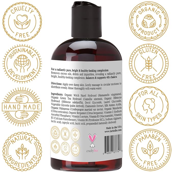 Laritelle 7 Chakras Gift Set | Organic Hair &amp Skin Care Ritual to Balance Support &amp Heal Body Mind &amp Spirit