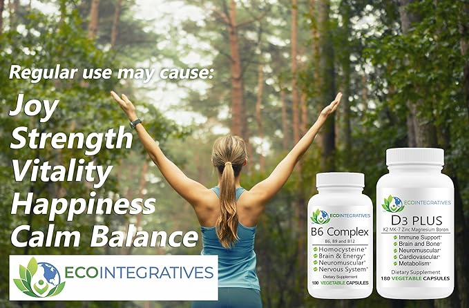 B6 Complex Vegan Vitamin B6 B9 Folate B12 Methylcobalamin Supports Cardiovascular Neuromuscular Nervous System Homocysteine Energy Blood Cell &amp Bone Health 100 Caps