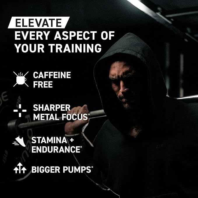 Kaged Pre Workout Elite Stim Free Powder | Orange Mango | Creatine Beta Alanine L-Citrulline | No Caffeine | 20 Servings