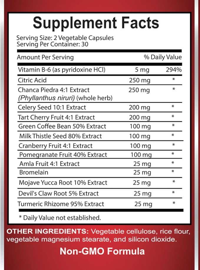 Combat High Uric Acid with URIC Acid Formula - Joint Flexibility Mojave Yucca Root and Devil's Claw Root Benefits - 2 Bottles