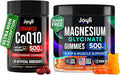 CoQ10 500mg + Magnesium Glycinate Gummies Bundle – High Absorption Coenzyme Q10 120 Softgels &amp 60 Sugar-Free Sleep Gummies – Heart Energy &amp Mood Support – Enhanced Formula USA Made