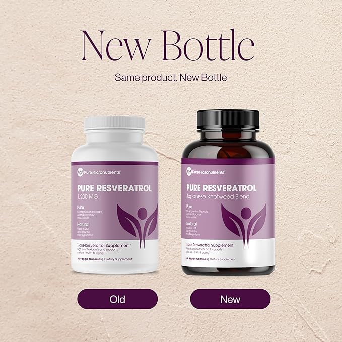 Pure Resveratrol Supplement - Extra Strength 600mg Trans-Resveratrol Per Serve - for Heart Cognitive Immune Health Support – Purified &amp Bioavailable - 60 Vegan Caps