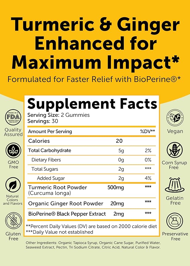 Lunakai USA Made Nattokinase 8000 FU Capsules + Turmeric &amp Ginger Gummies Bundle – Non-GMO – 60ct Each
