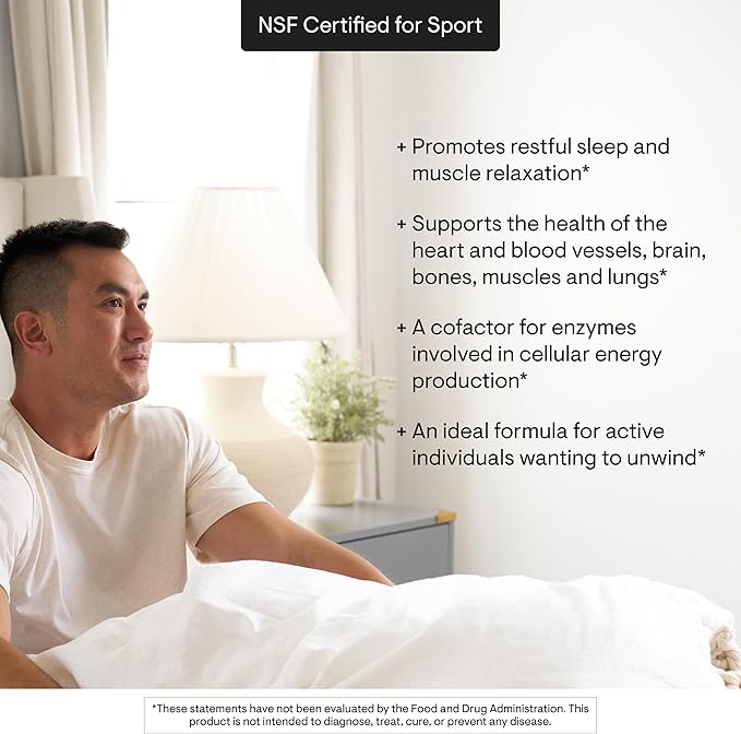THORNE - Magnesium Bisglycinate - Powdered Magnesium Formula - Supports Restful Sleep Muscle Relaxation Heart Health &amp Metabolism* - NSF Certified for Sport - Gluten Dairy &amp Soy-Free - 60 S