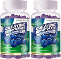 Creatine Monohydrate Gummies Complex for Men &amp Women -Advanced Formula W/L-Taurine + Vitamin B12 Sugar Free Chewable Supplement180 Blueberry Gummies 2pack