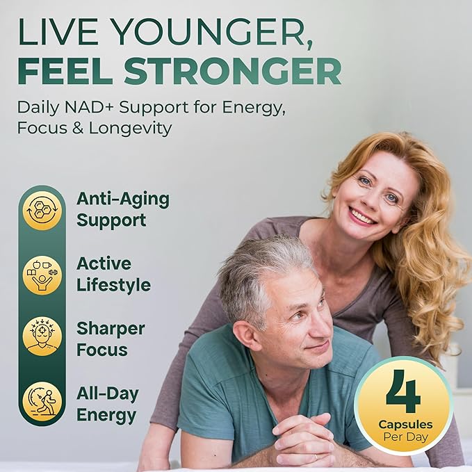UPLIFE NAD+ Supplement 1372mg – Liposomal NAD+ with CoQ10 Resveratrol Spermidine L-Theanine Apigenin &amp PQQ – NMNH Alternative Booster Cellular Energy Healthy Aging Immune Health – 120 Capsu