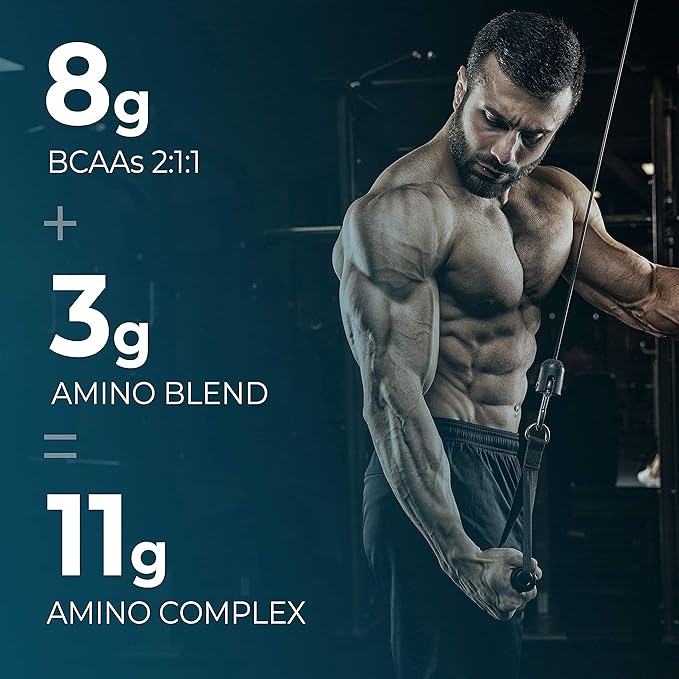 Durasport – 11g Sport BCAA | Muscle Recovery Energy &amp Hydration Post Workout +UC-II Collagen | 8 Grams 2:1:1 Branched Chain Amino Acids + 3g Amino &amp Hydration Blend | Watermelon 30 Serv