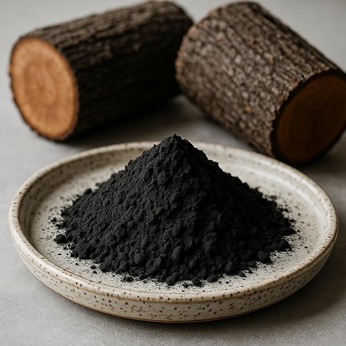 Activated Hardwood Charcoal Powder by Schizandu Vegan 100% | Supports Skin Body Teeth Whitening 3-Packs