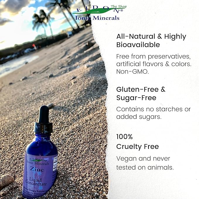 Eidon Ionic Minerals Liquid Silica Zinc &amp Magnesium Drops Variety Pack - Silica Zinc &amp Magnesium Supplements All-Natural Trace Minerals No Preservatives or Additives - 2 oz Pack of 3