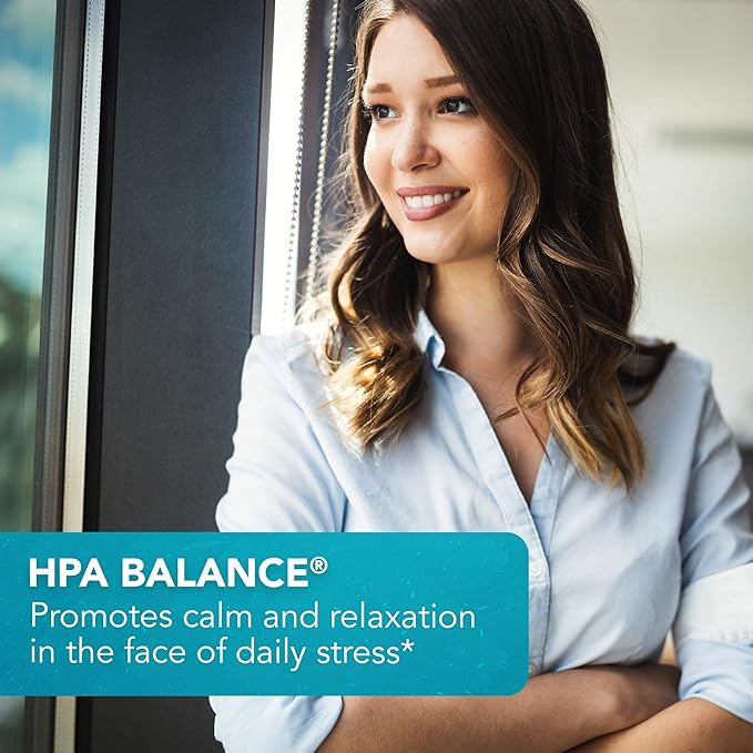 Vital Plan HPA Balance Adrenal Supplement by Dr. Bill Rawls - Adrenal Mood &amp Hormone Support for Women &amp Men w/Sensoril® Ashwagandha Relora &amp L-Theanine