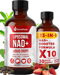 NAD+ Supplement Liquid - NAD+ Supplement 1000mg NAD+ Nicotinamide Riboside Resveratrol Supplements with PQQ NAD+ Berry Flavor Sticks for Anti-Aging Energy Focus