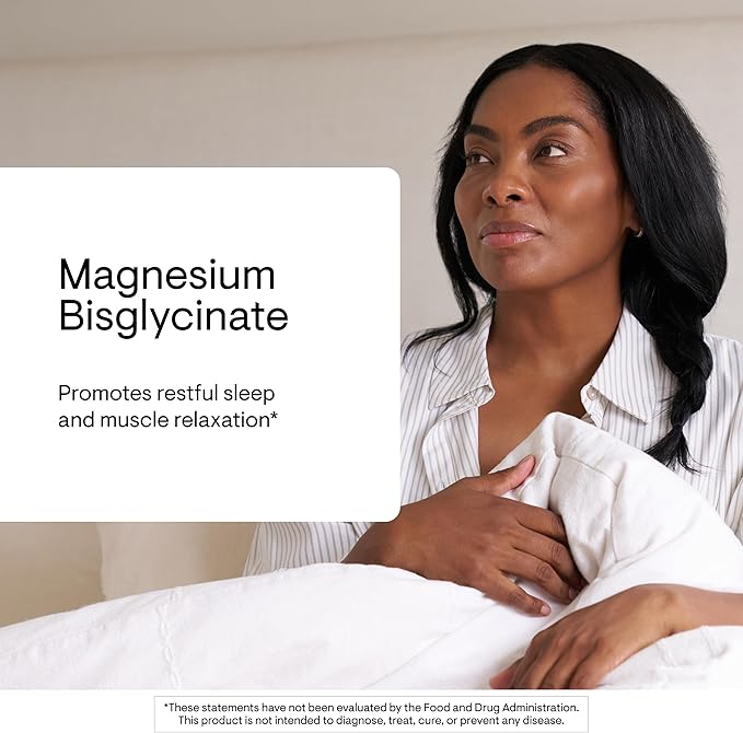 THORNE - Magnesium Bisglycinate - Powdered Magnesium Formula - Supports Restful Sleep Muscle Relaxation Heart Health &amp Metabolism* - NSF Certified for Sport - Gluten Dairy &amp Soy-Free - 60 S