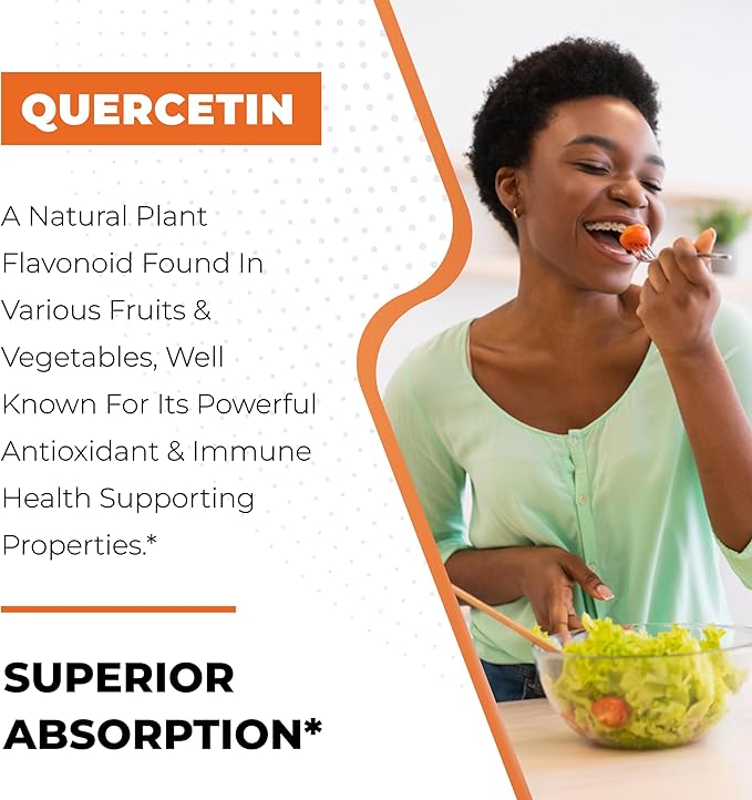 Sandhu's Quercetin &amp Magnesium Glycinate Complex Capsules | Supports Immune Muscle Health &amp Quality Sleep