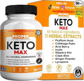 Proper Keto Max Dietary Supplement Maximum Strength All Natural Ingredients 60 Capsules 30-Day Supply Supports Skin Health and Natural Detox (1)