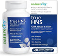 NatureCity True-HNS Hair Nails and Skin Cynatine Keratin and Plant Based Biotin Vitamin Supplement | Fuller and Stronger Hair and Nails | Non GMO | 60 Veggie Capsules