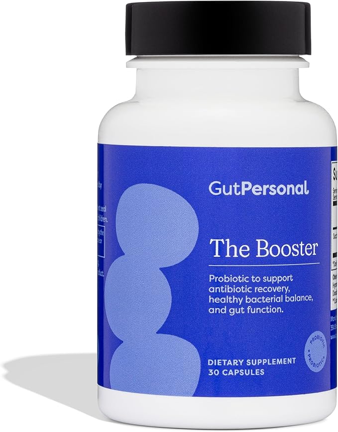 GutPersonal The Booster Targeted Probiotic for Gut Health: Support The Immune System with 5 Billion CFU Saccharomyces Boulardii Capsules 30 Servings