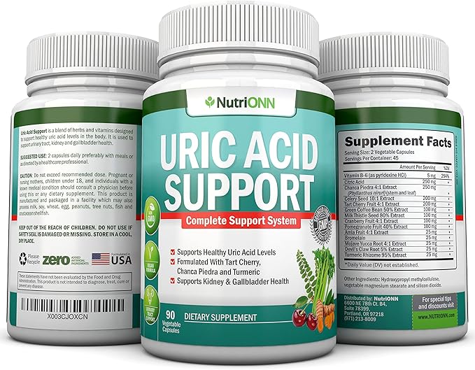 NutriONN Pumpkin Seed Oil Softgels &amp Uric Acid Support Capsules Combo - Targeted Support for Kidney Health &amp Uric Acid Management