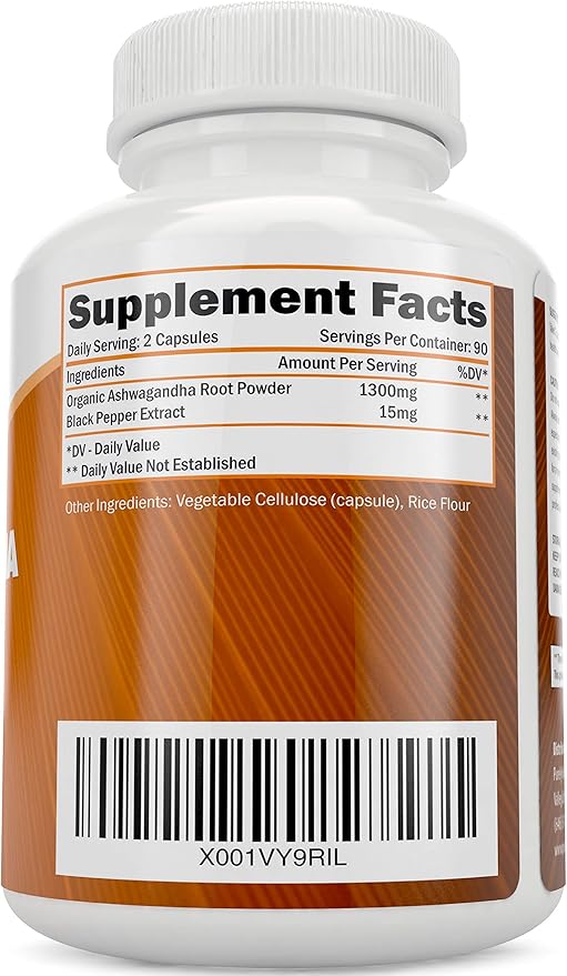 Purely Holistic Black Seed Oil 1400mg + Organic Ashwagandha 1300mg Bundle - 180 Softgels + 180 Capsules - Easy to Swallow - Made in USA