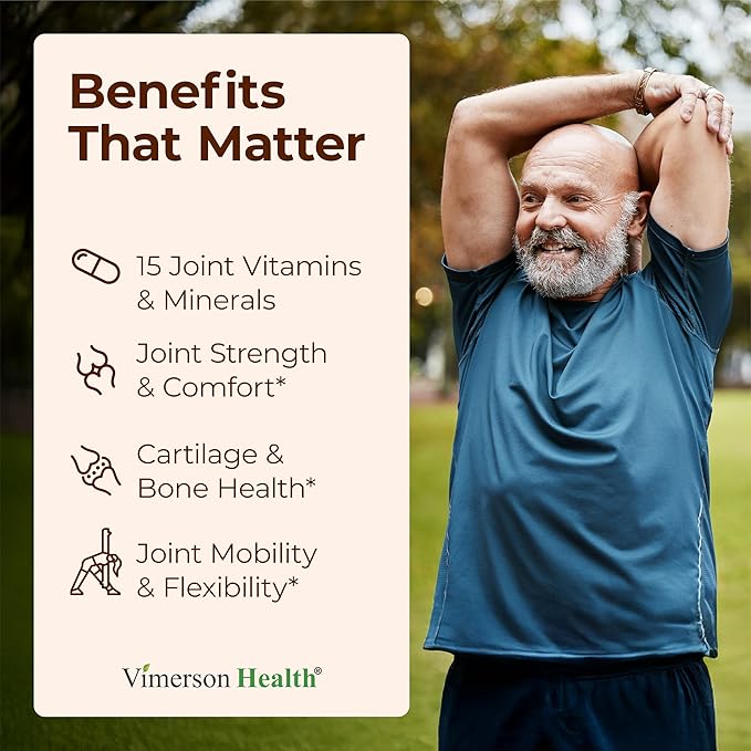 Glucosamine Chondroitin MSM Supplement – Advanced Joint Supplements for Men and Women w/Glucosamine Sulfate 1000mg Chondroitin Sulfate &amp MSM Vitamin B12 and More for Joint Health – FSA Eligible