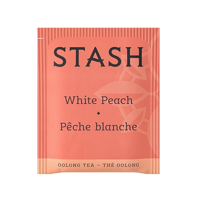 Stash Tea White Peach Wuyi Oolong Tea - Caffeinated Non-GMO Project Verified Premium Tea with No Artificial Ingredients 18 Count (Pack of 6) - 108 Bags Total