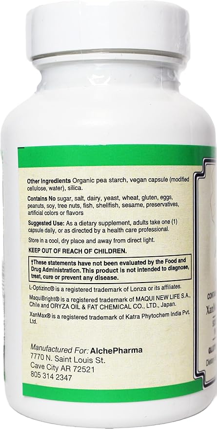 Advanced Eye Care Supplement XanMax Marigold Extract Lutein &amp Zeaxanthin (60)