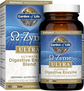 Garden of Life 21 Powerful Digestive Enzymes with Papain Bromelain Lipase Plus Ginger and Turmeric - Omega-Zyme Ultra Enzymes for Digestion Dietary Supplement Vegetarian 90 Capsules