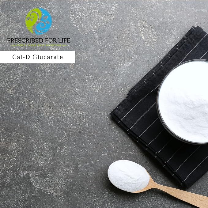 Prescribed for Life Calcium D Glucarate Powder Pure CDG Fine Powder USP Grade Vegan Gluten Free Non GMO (340g)